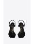 [SAINT LAURENT] cassandra sandals in smooth leather 658198DWETT1000