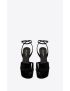 [SAINT LAURENT] jodie platform sandals in patent leather 7017881TV001000
