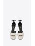 [SAINT LAURENT] jodie platform sandals in smooth leather 650258AAAOE1906