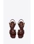[SAINT LAURENT] tribute platform sandals in patent leather 527524B8I006031