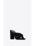 [SAINT LAURENT] bianca heeled mules in corduroy 64189629H001000
