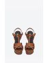 [SAINT LAURENT] tribute platform sandals in smooth leather 315487BDA002206