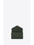 [SAINT LAURENT] envelope chain wallet in mix matelasse grain de poudre embossed leather 620280BOW913045