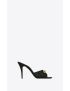 [SAINT LAURENT] le maillon heeled mules in smooth leather 6886851ZJ001000