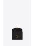 [SAINT LAURENT] cassandra chain wallet in grain de poudre embossed leather 635023BOWAW1000