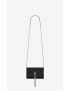 [SAINT LAURENT] kate chain wallet with tassel in grain de poudre embossed leather 452159BOW0N1000