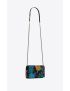 [SAINT LAURENT] paris chain wallet in multicolor flower print leather 635203AAAHJ1077