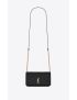 [SAINT LAURENT] cassandre saint laurent phone holder with strap in smooth leather 6350950U40J1000