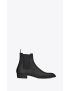 [SAINT LAURENT] wyatt chelsea boots in smooth leather 6341951YL001000