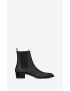 [SAINT LAURENT] wyatt chelsea boots in smooth leather 6341941YL001000