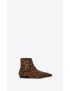 [SAINT LAURENT] stan boots in leopard print suede 6872391FL002198