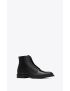 [SAINT LAURENT] army laced boots in shiny leather 6323581YZ001000