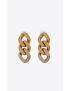 [SAINT LAURENT] three curb chain links earrings in metal 679737Y15008035