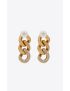 [SAINT LAURENT] three curb chain links earrings in metal 679737Y15008035