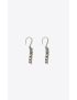 [SAINT LAURENT] rhinestone open heart earrings in metal 683265Y15269314