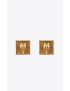[SAINT LAURENT] square stone earrings in metal 693626Y15269366