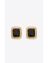 [SAINT LAURENT] arty earrings in metal and enamel 696439Y15219365