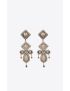 [SAINT LAURENT] baroque rhinestone earrings in metal 695277Y15269441