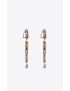 [SAINT LAURENT] baroque rhinestone earrings in metal 695277Y15269441
