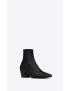 [SAINT LAURENT] vassili zipped boots in smooth leather 66762025N001000
