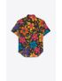 [SAINT LAURENT] yves collar shirt in floral cotton 688325Y2E948486