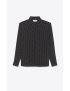 [SAINT LAURENT] yves collar classic shirt in dotted crepe de chine 646850Y2D471095