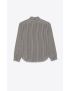 [SAINT LAURENT] oversized shirt in striped crepe de chine 680495Y2E111095