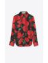 [SAINT LAURENT] shirt in floral silk muslin 701051Y8E041029