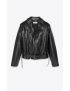 [SAINT LAURENT] motorcycle jacket in aged leather with studs 683270Y5RD21388