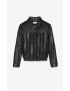 [SAINT LAURENT] striped jacket in leather and suede 663537YCFK21000