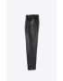 [SAINT LAURENT] pleated pants in vintage drummed leather 682333YCFC21000