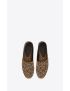 [SAINT LAURENT] embroidered espadrilles in leopard print canvas 6059519AAAB1077