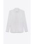 [SAINT LAURENT] shirt in cotton poplin 535293Y217W9000