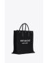 [SAINT LAURENT] rive gauche north south tote bag in printed canvas and leather 63253996N9E1070