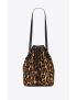 [SAINT LAURENT] rivage medium bucket bag in leopard print pony effect leather 6853631EU6W2094
