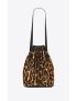 [SAINT LAURENT] rivage medium bucket bag in leopard print pony effect leather 6853631EU6W2094