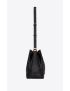 [SAINT LAURENT] bucket bag in crocodile embossed lacquered leather 5686062US4W1000