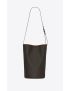 [SAINT LAURENT] le monogramme bucket bag in cassandre canvas and smooth leather 6707512UY2W2166