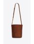[SAINT LAURENT] vintage bucket bag in lacquered crocodile embossed leather 6571932US1W2582