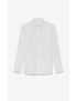 [SAINT LAURENT] yves collar shirt in cotton poplin 564269Y217W9000