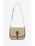 [SAINT LAURENT] medium francoise satchel in suede and leather 6692930DJIW9364