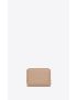 [SAINT LAURENT] cassandre saint laurent matelasse compact zip around wallet in grain de poudre embossed leather 668288BOW012721