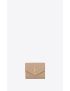 [SAINT LAURENT] cassandre matelasse compact tri fold wallet in grain de poudre embossed leather 403943BOW012721