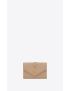 [SAINT LAURENT] envelope small envelope wallet in mix matelasse grain de poudre embossed leather 651026BOW912721