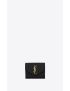 [SAINT LAURENT] cassandre saint laurent matelasse compact tri fold wallet in grain de poudre embossed leather 403943BOW011000