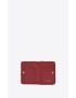 [SAINT LAURENT] cassandre matelasse compact zip around wallet in grain de poudre embossed leather 403723BOW016008
