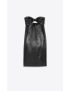 [SAINT LAURENT] strapless dress in lacquered satin 680636Y6A411000