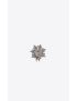 [SAINT LAURENT] rhinestone flake flower brooch in metal 682629Y15269312