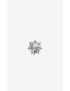 [SAINT LAURENT] rhinestone flake flower brooch in metal 682629Y15269312