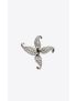 [SAINT LAURENT] rhinestone flower brooch in metal 682618Y15268368